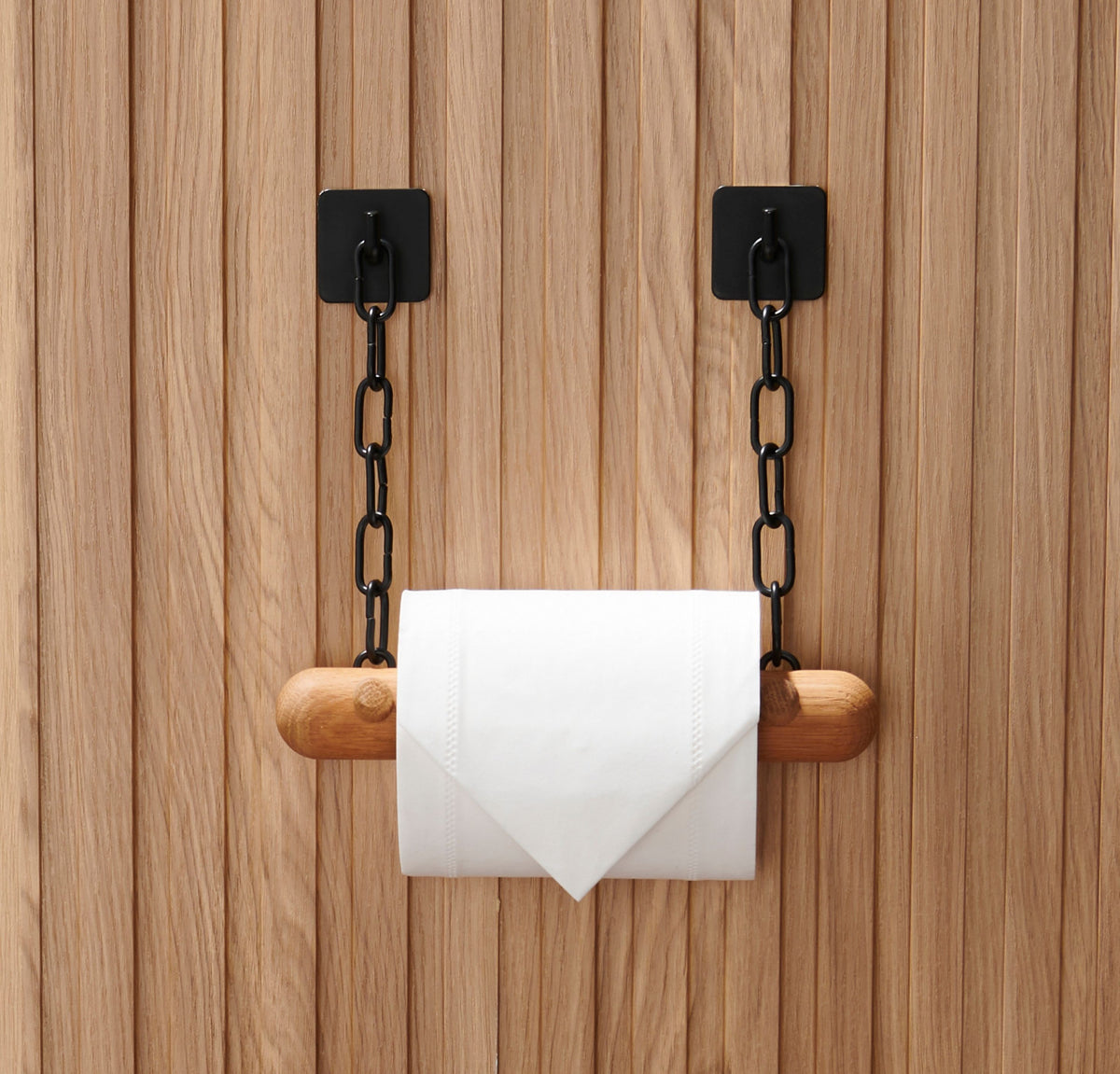 Mango wood toilet paper holder with shelf – DEKAZIA