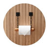 Toilet roll holder oak wood