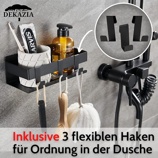 | made without in stainless DEKAZIA® colors of 3 shelf steel shower drilling